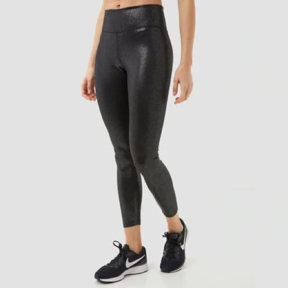 NIKE One Sparkle Black 7/8 Leggings XL - Picture 2 of 6